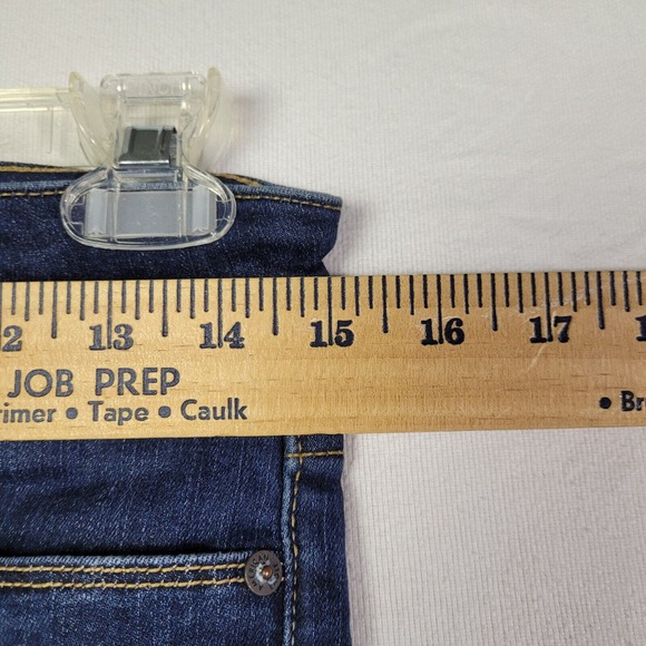 American Eagle Jean Blue Denim Womens Size 4 Skinny Mid Rise Next Level Stretch - Picture 11 of 13